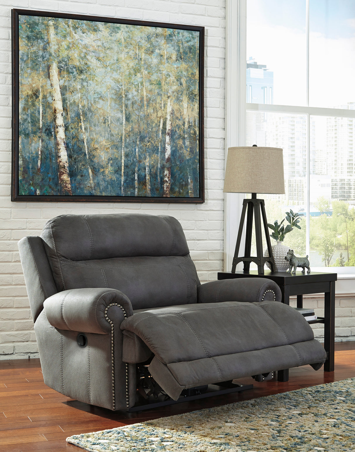 Austere Gray Power Reclining Living Room Set from Ashley - Luna Furniture