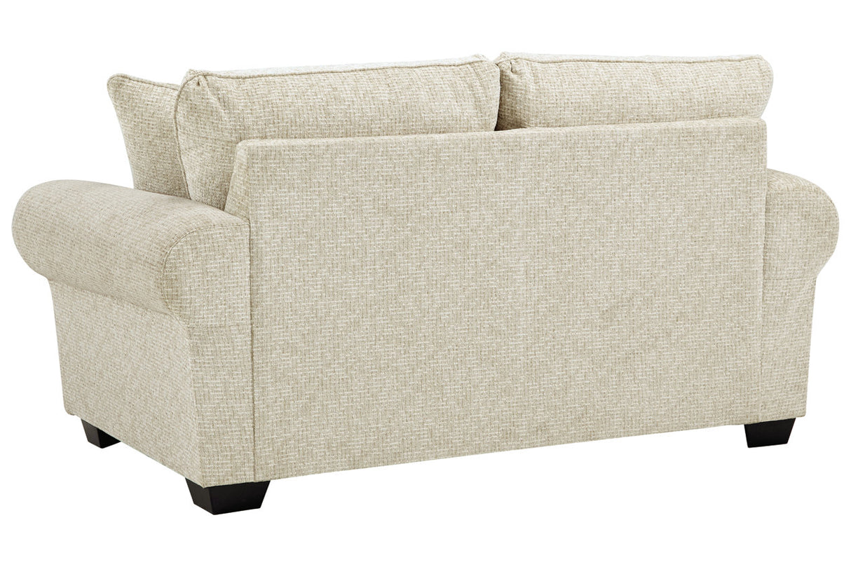 Haisley Ivory Loveseat -  - Luna Furniture