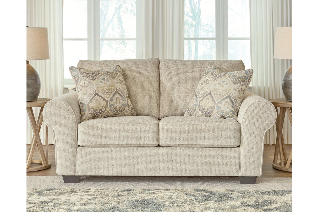 Haisley Ivory Loveseat -  - Luna Furniture