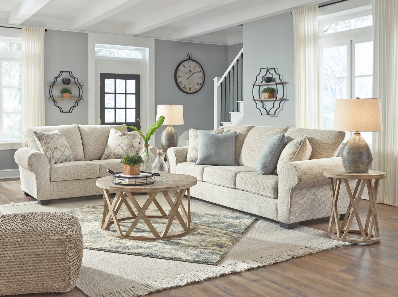 Haisley Ivory Living Room Set from Ashley - Luna Furniture