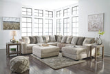 Ardsley Pewter RAF Large Sectional - Luna Furniture