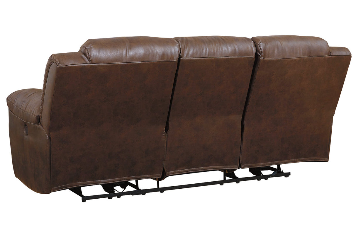 Stoneland Chocolate Reclining Sofa from Ashley - Luna Furniture