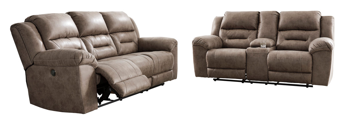 Stoneland Fossil Power Reclining Living Room Set from Ashley - Luna Furniture