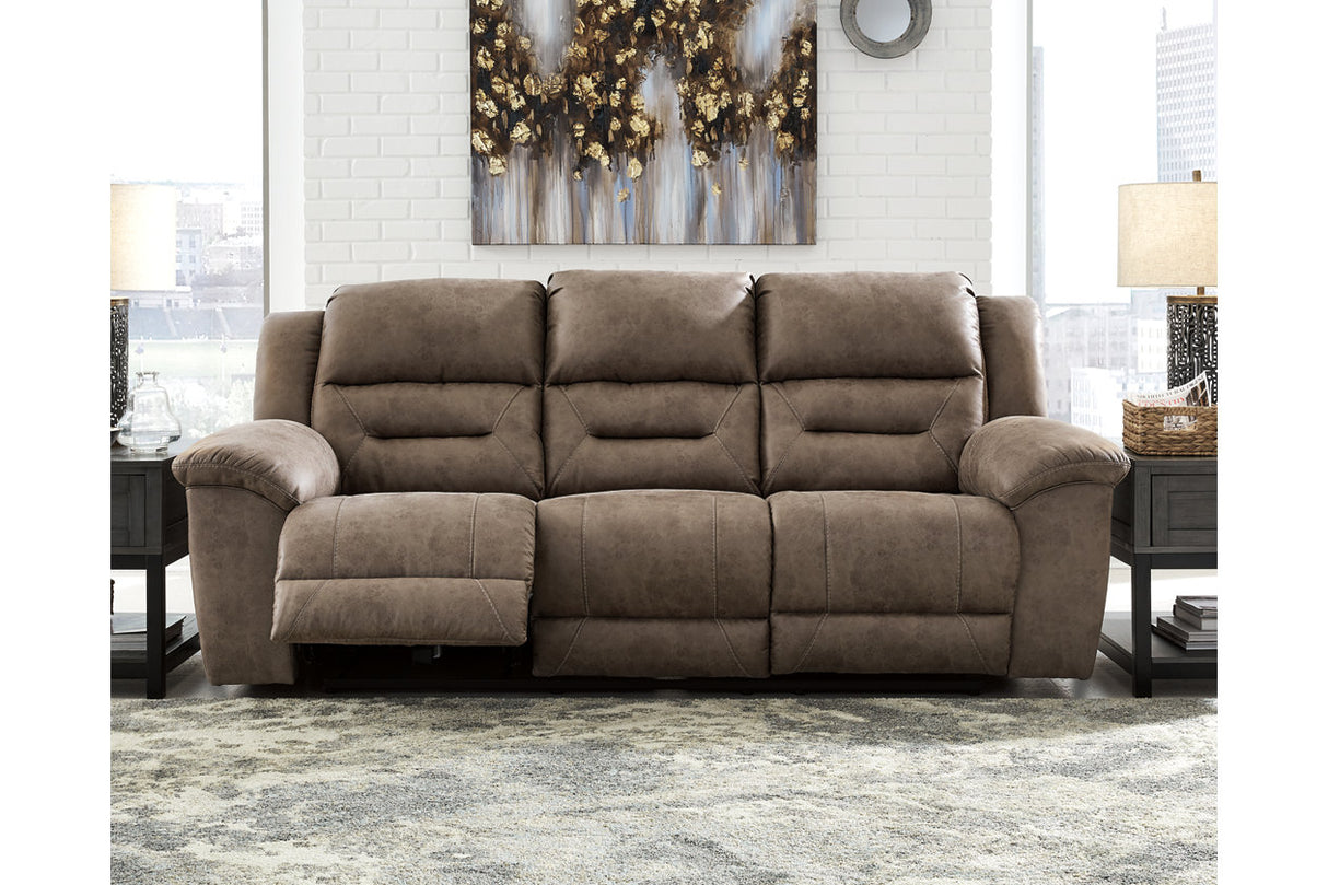 Stoneland Fossil Power Reclining Sofa from Ashley - Luna Furniture