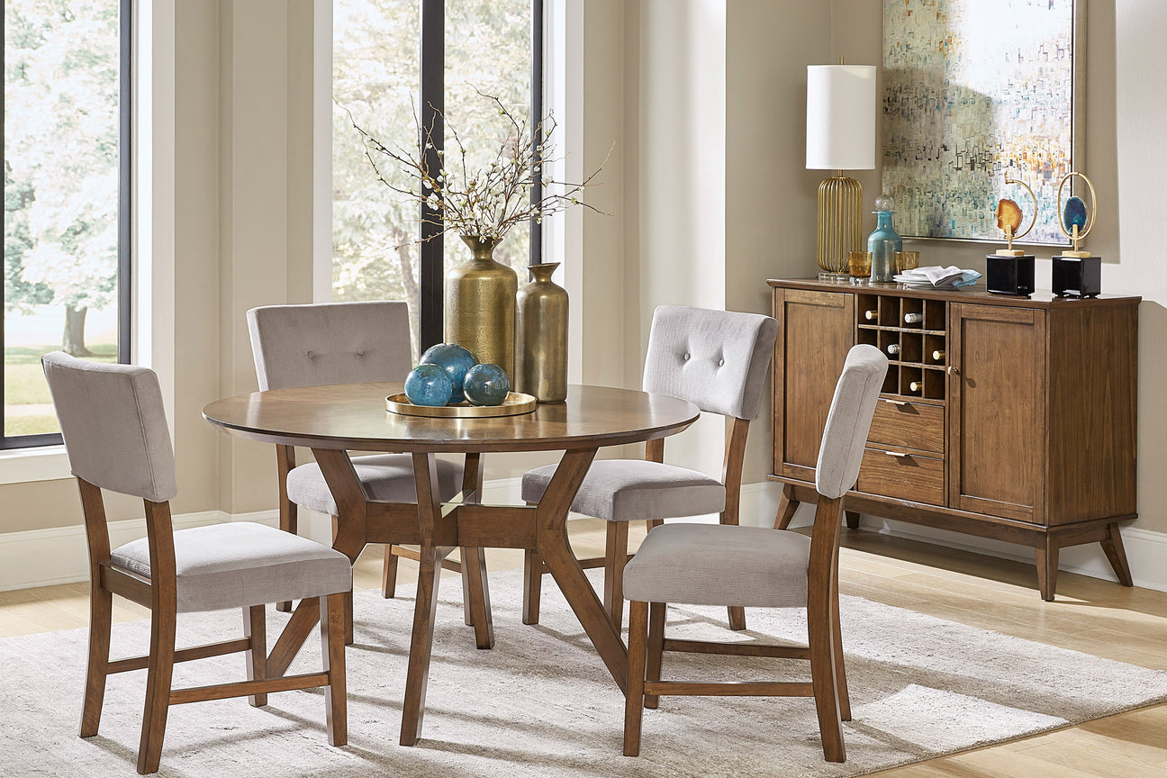 Edam Brown Round Dining Set from Homelegance - Luna Furniture