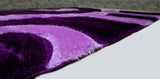 3D Shaggy PURPLE Area Rug - 3D666 - 3D666-PRP-PRP-57 - Luna Furniture