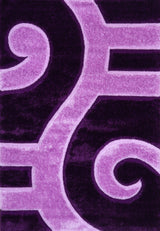 3D Shaggy PURPLE Area Rug - 3D666 - 3D666-PRP-PRP-57 - Luna Furniture