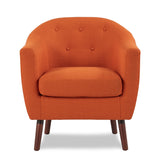 Lucille Orange Accent Chair - Luna Furniture