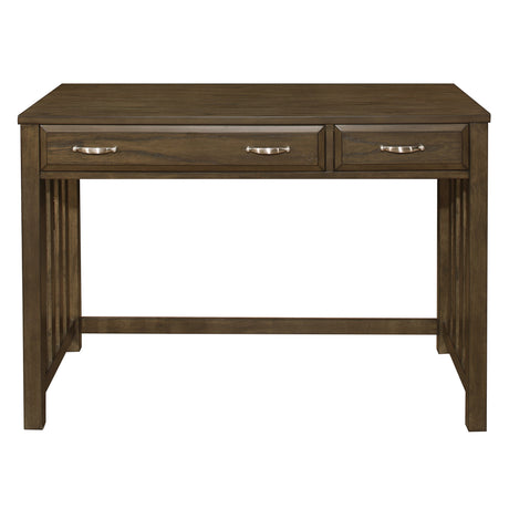 Blanche Brown Gray Desk from Homelegance - Luna Furniture