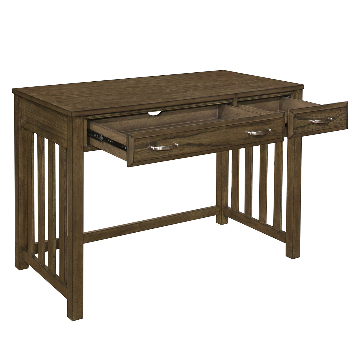 Blanche Brown Gray Desk from Homelegance - Luna Furniture