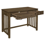 Blanche Brown Gray Desk from Homelegance - Luna Furniture