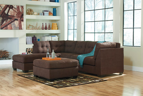 Maier Walnut 2-Piece LAF Chaise Sectional -  Ashley - Luna Furniture