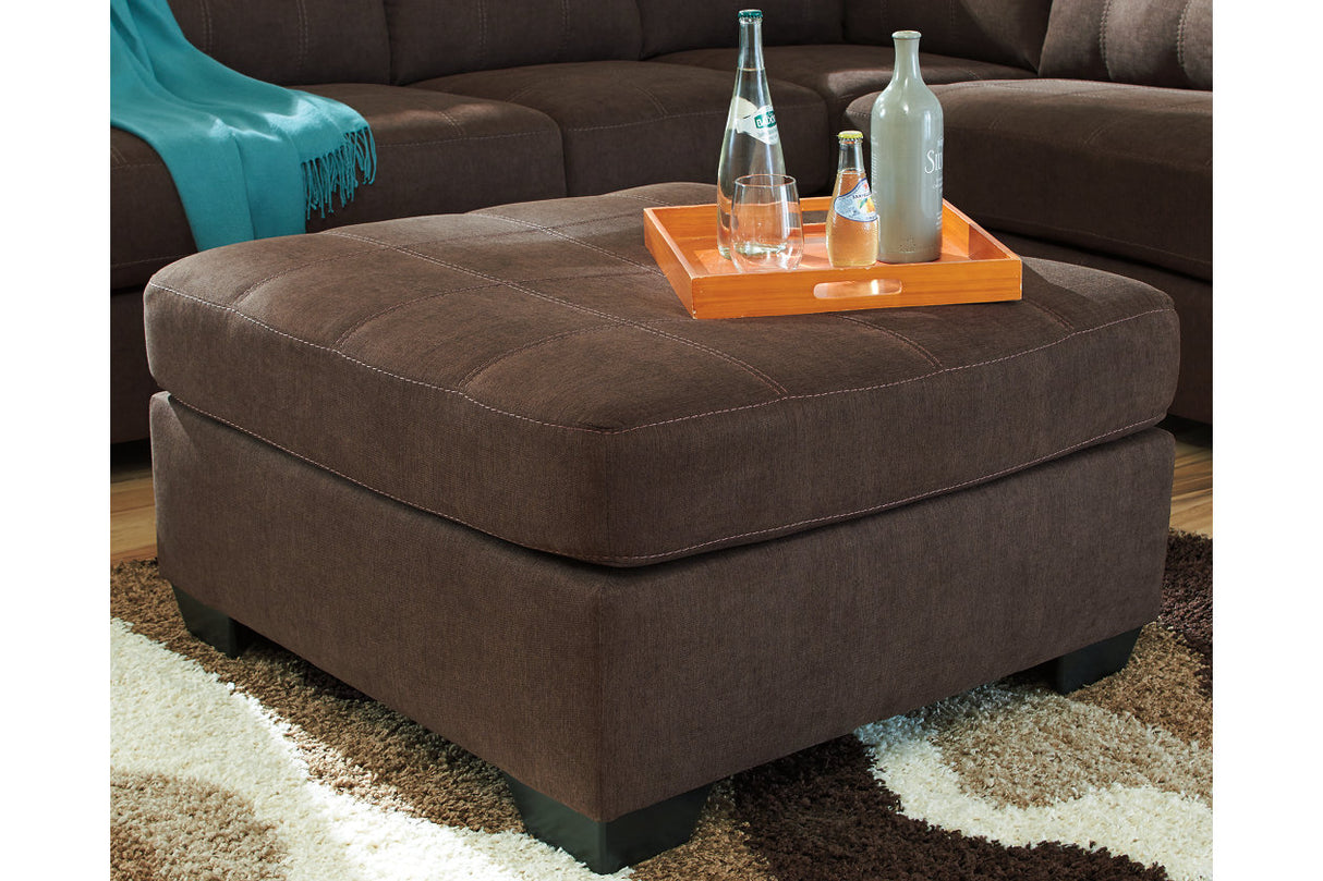 Maier Walnut Oversized Accent Ottoman -  - Luna Furniture