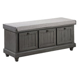 Woodwell Dark Gray Lift Top Storage Bench from Homelegance - Luna Furniture