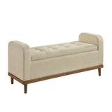 Brigitte Brown Lift Top Storage Bench from Homelegance - Luna Furniture