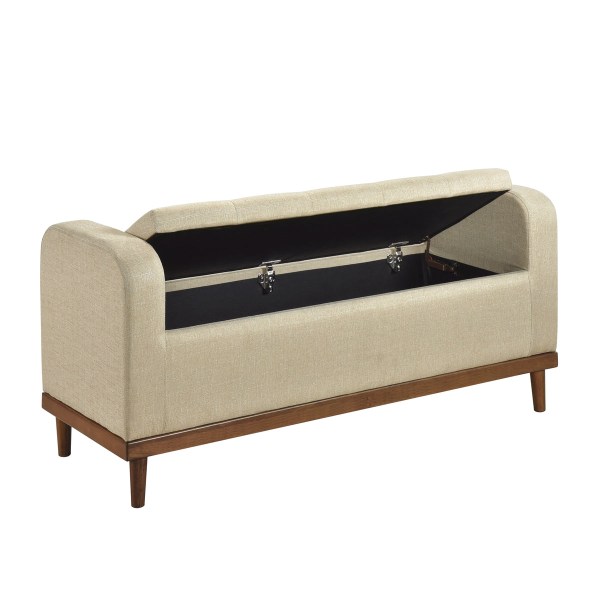 Brigitte Brown Lift Top Storage Bench from Homelegance - Luna Furniture