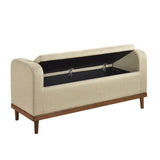 Brigitte Brown Lift Top Storage Bench from Homelegance - Luna Furniture