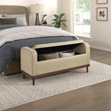 Brigitte Brown Lift Top Storage Bench from Homelegance - Luna Furniture