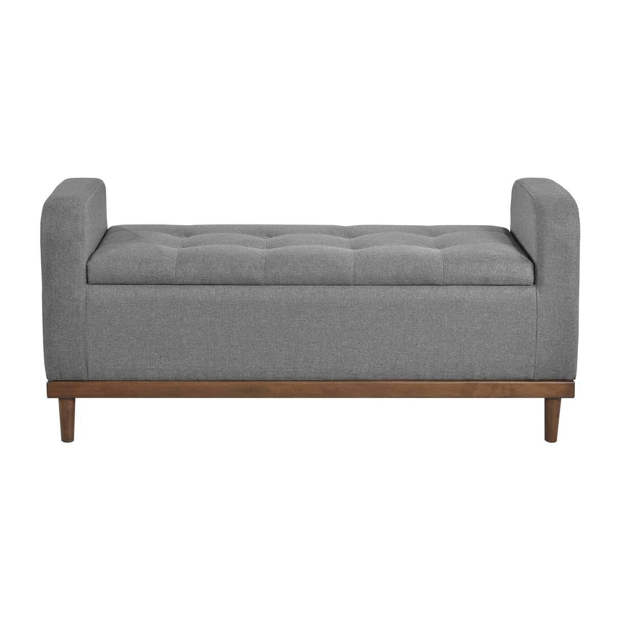 Brigitte Gray Lift Top Storage Bench from Homelegance - Luna Furniture