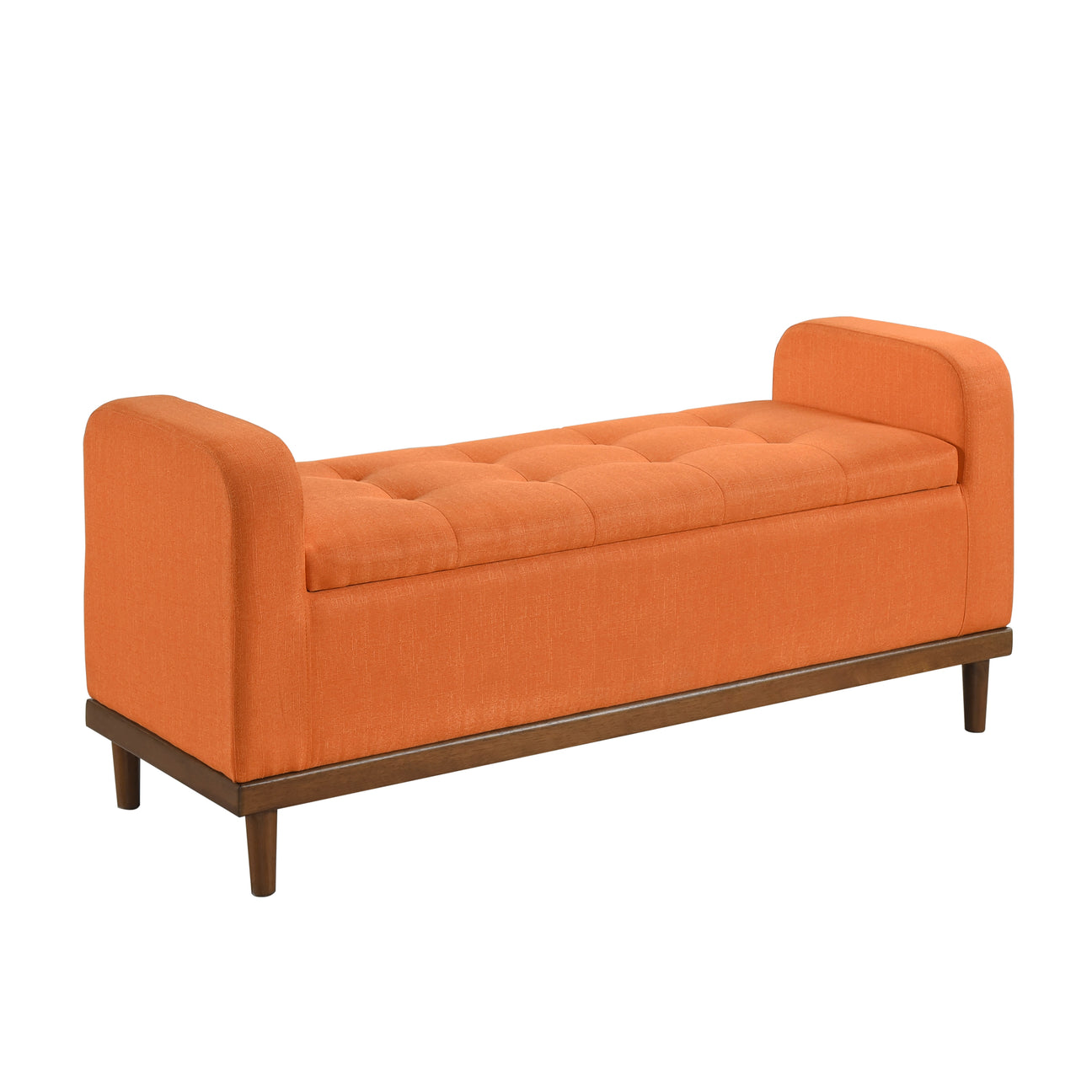 Brigitte Orange Lift Top Storage Bench from Homelegance - Luna Furniture