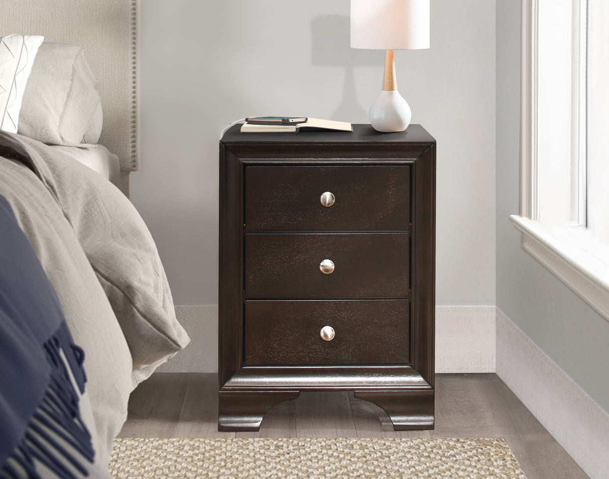 Centralia Brown Nightstand from Homelegance - Luna Furniture