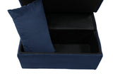 Garrell Blue Velvet Lift Top Storage Bench with Pull-out Bed from Homelegance - Luna Furniture