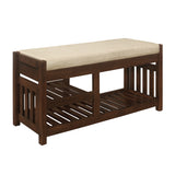 Talmadge Brown Bench from Homelegance - Luna Furniture