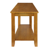 Elwell Oak Chairside Table from Homelegance - Luna Furniture