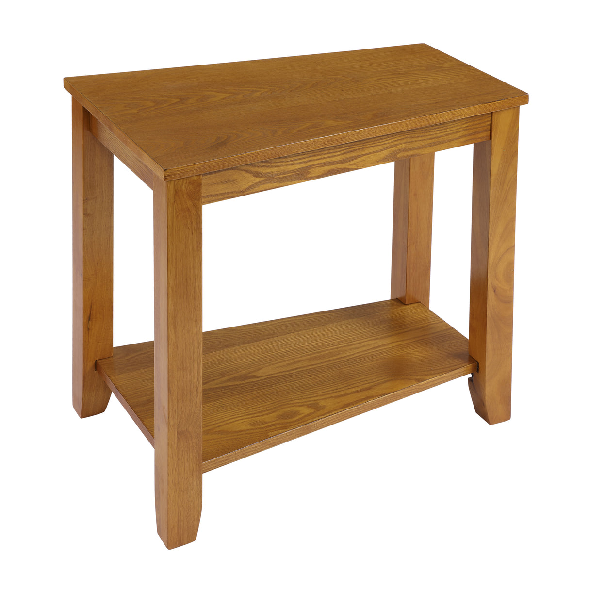 Elwell Oak Chairside Table from Homelegance - Luna Furniture