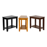 Elwell Espresso Chairside Table from Homelegance - Luna Furniture