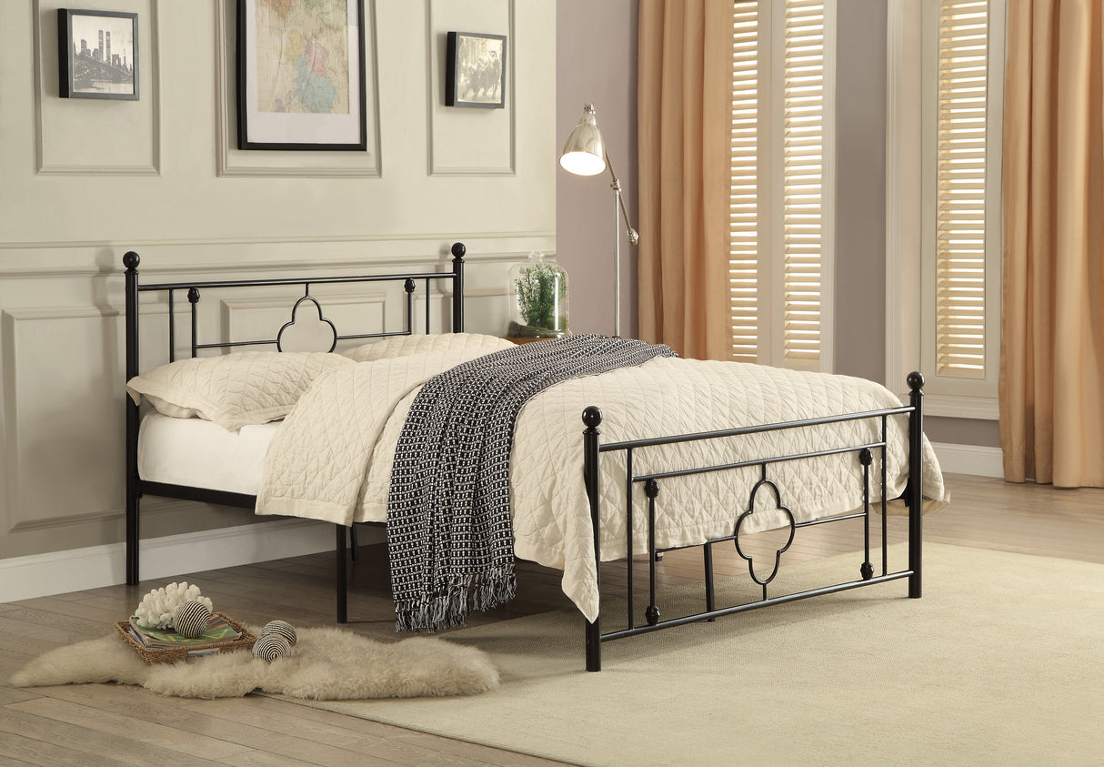 Morris Black Full Metal Platform Bed from Homelegance - Luna Furniture