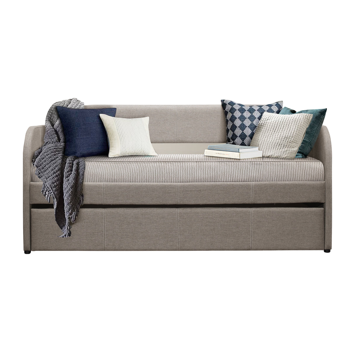 Roland Gray Daybed with Trundle from Homelegance - Luna Furniture