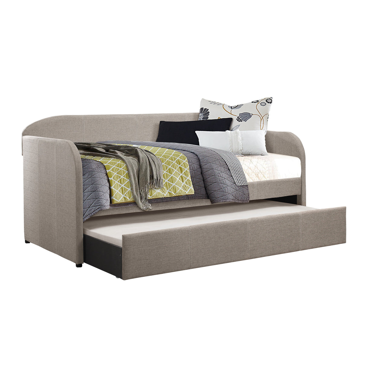 Roland Gray Daybed with Trundle from Homelegance - Luna Furniture