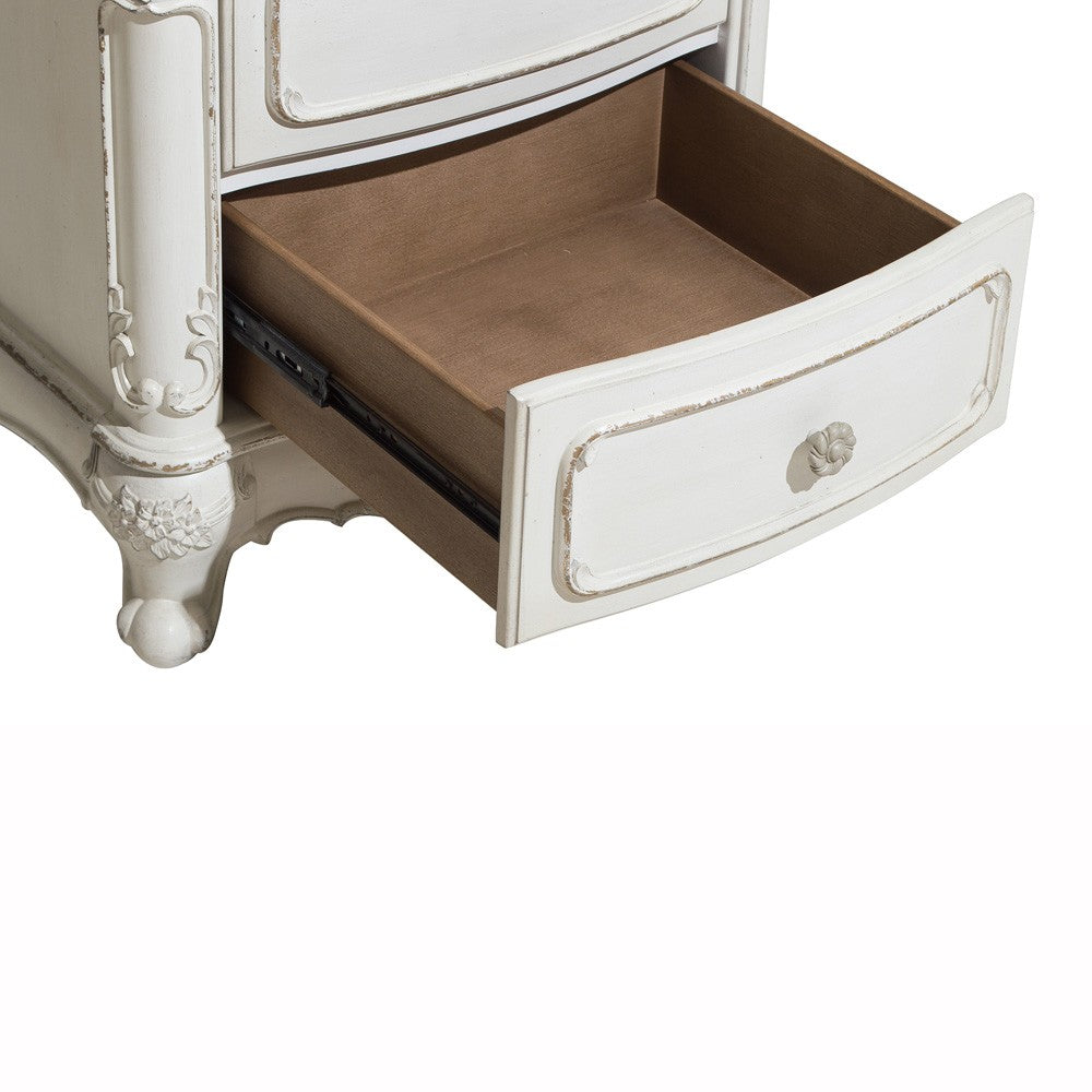 Cinderella Antique White Poster Youth Bedroom Set from Homelegance - Luna Furniture