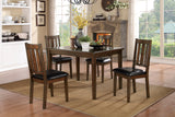 Mosely Brown Cherry 5-Piece Dining Set -  Homelegance - Luna Furniture