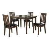 Mosely Brown Cherry 5-Piece Dining Set -  Homelegance - Luna Furniture