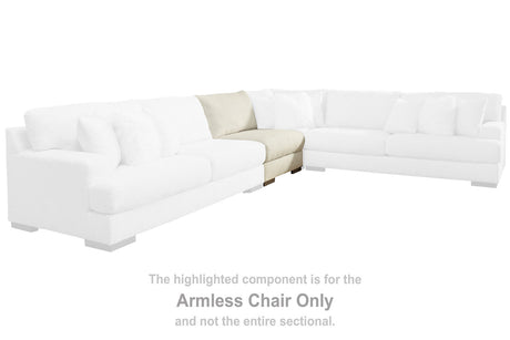 Zada Ivory Armless Chair -  - Luna Furniture