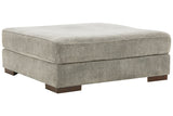 Bayless Smoke Oversized Accent Ottoman from Ashley - Luna Furniture