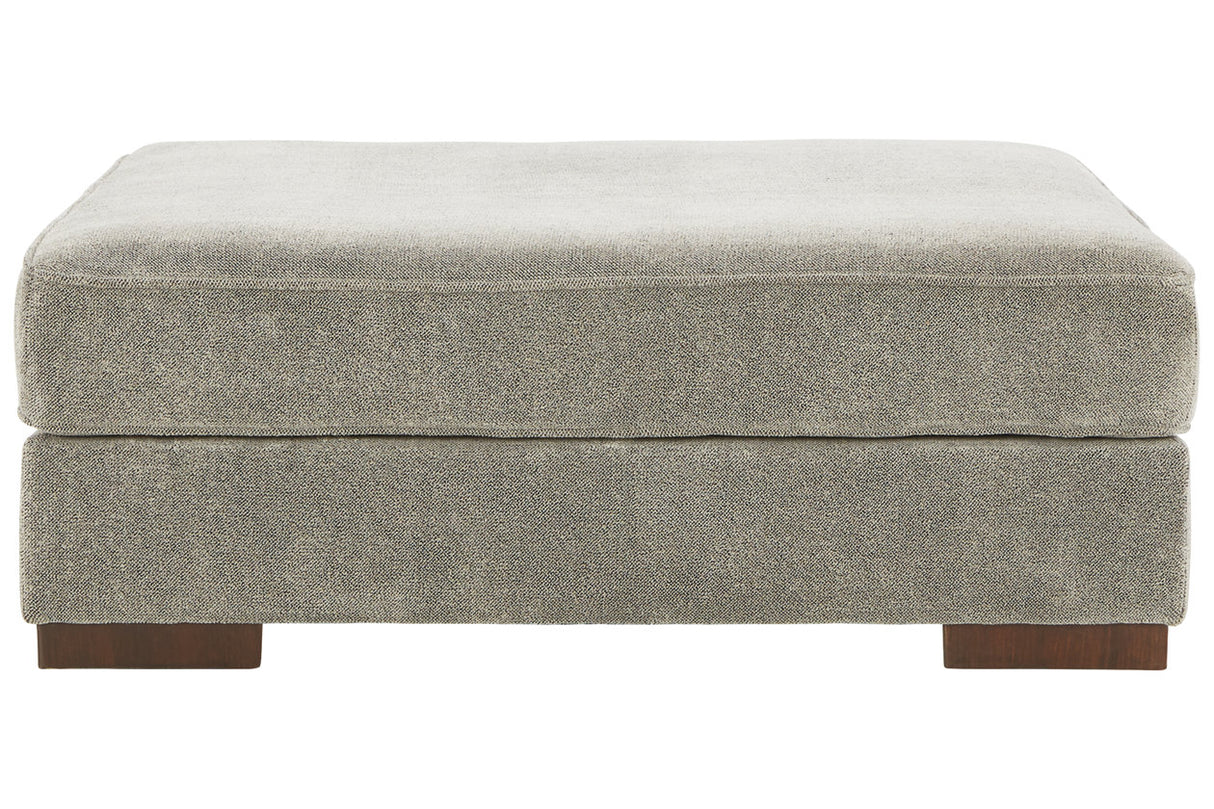 Bayless Smoke Oversized Accent Ottoman from Ashley - Luna Furniture