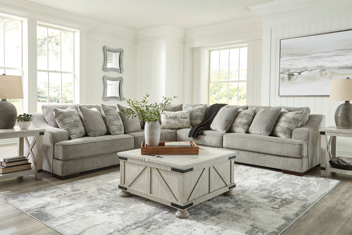 Bayless Smoke 3-Piece Sectional from Ashley - Luna Furniture