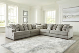 Bayless Smoke 3-Piece Sectional from Ashley - Luna Furniture