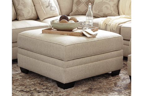 Luxora Bisque Ottoman With Storage from Ashley - Luna Furniture