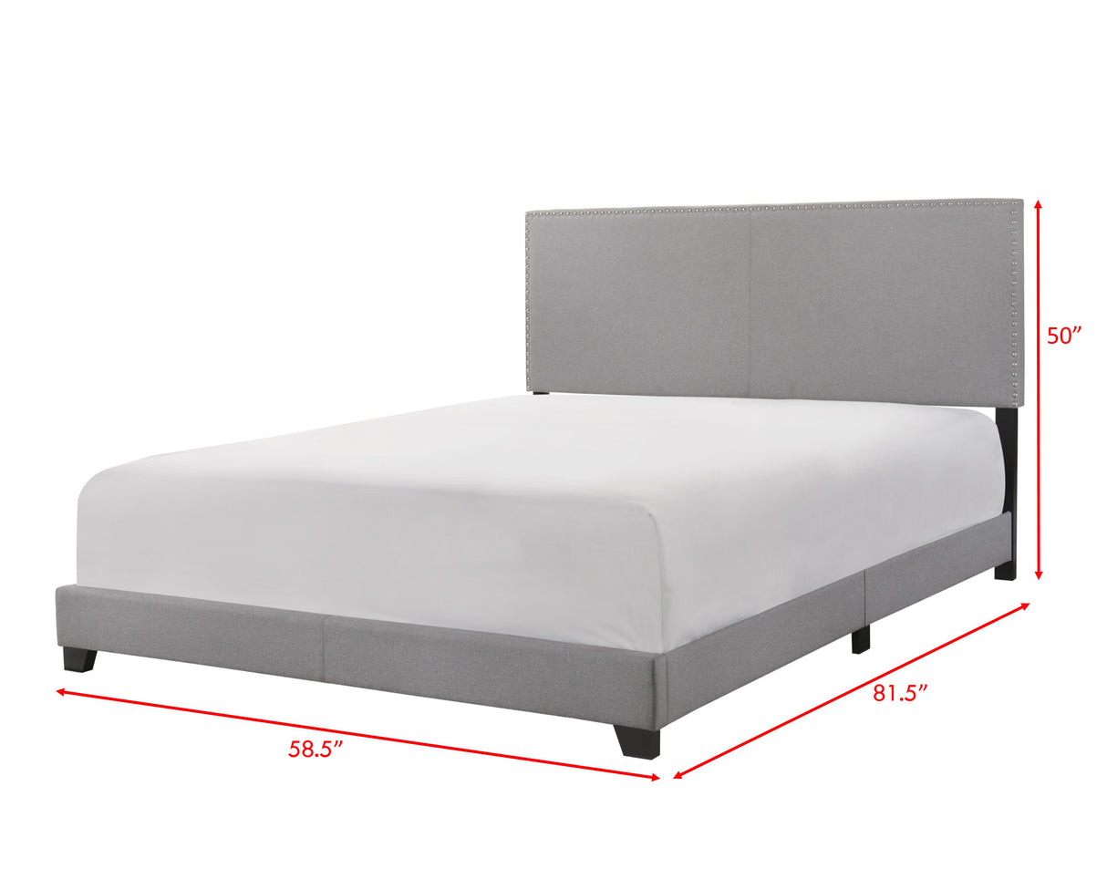 Erin Gray Full Upholstered Bed - Luna Furniture