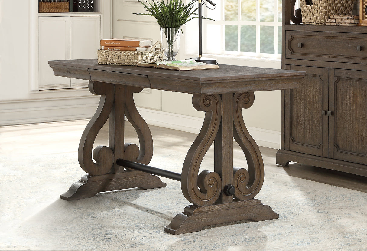 Toulon Dark Oak Writing Desk from Homelegance - Luna Furniture