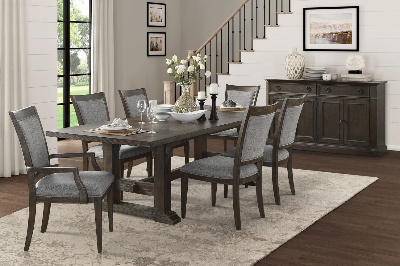 Sarasota Driftwood Brown Extendable Dining Set from Homelegance - Luna Furniture