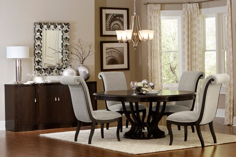 Savion Espresso Round/Oval Extendable Dining Set -  Homelegance - Luna Furniture