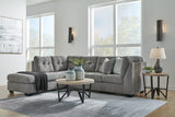 Marleton Gray 2-Piece Sectional with Chaise -  Ashley - Luna Furniture