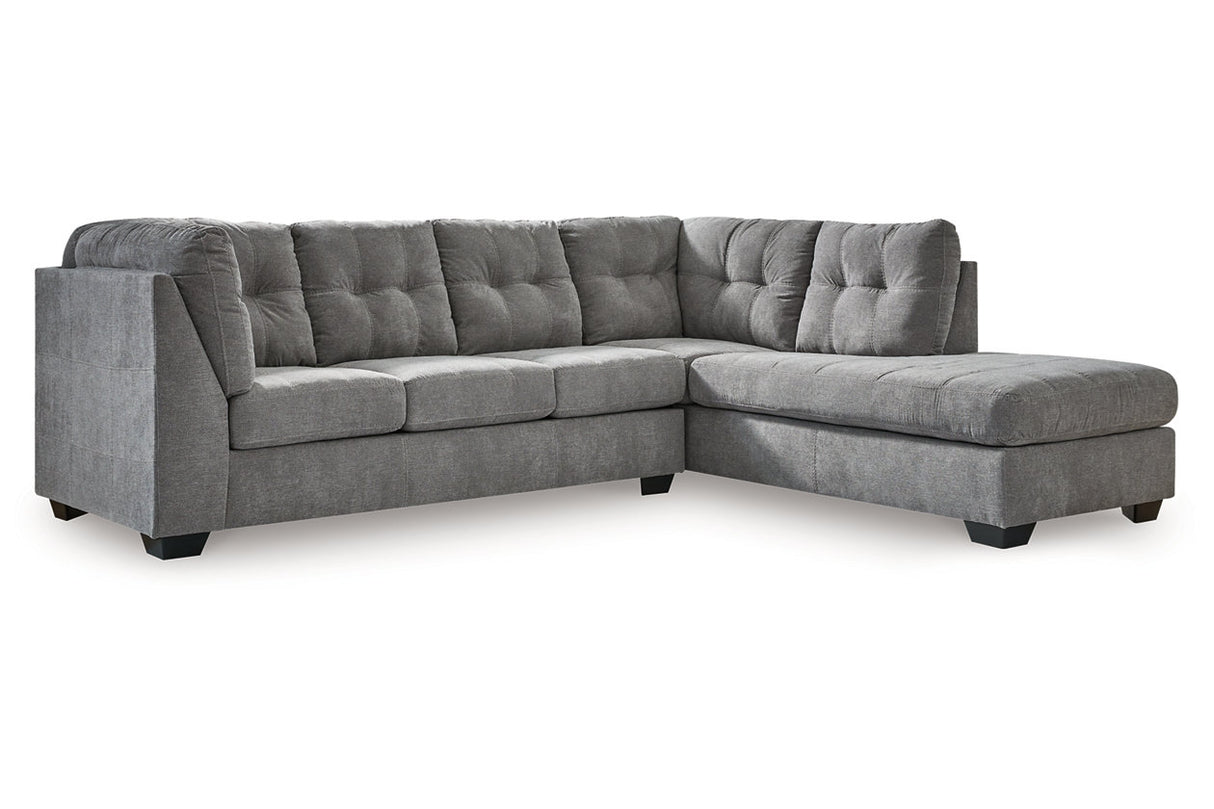 Marleton Gray 2-Piece Sleeper Sectional with Chaise -  Ashley - Luna Furniture