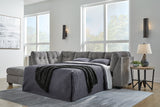 Marleton Gray 2-Piece Sleeper Sectional with Chaise -  Ashley - Luna Furniture