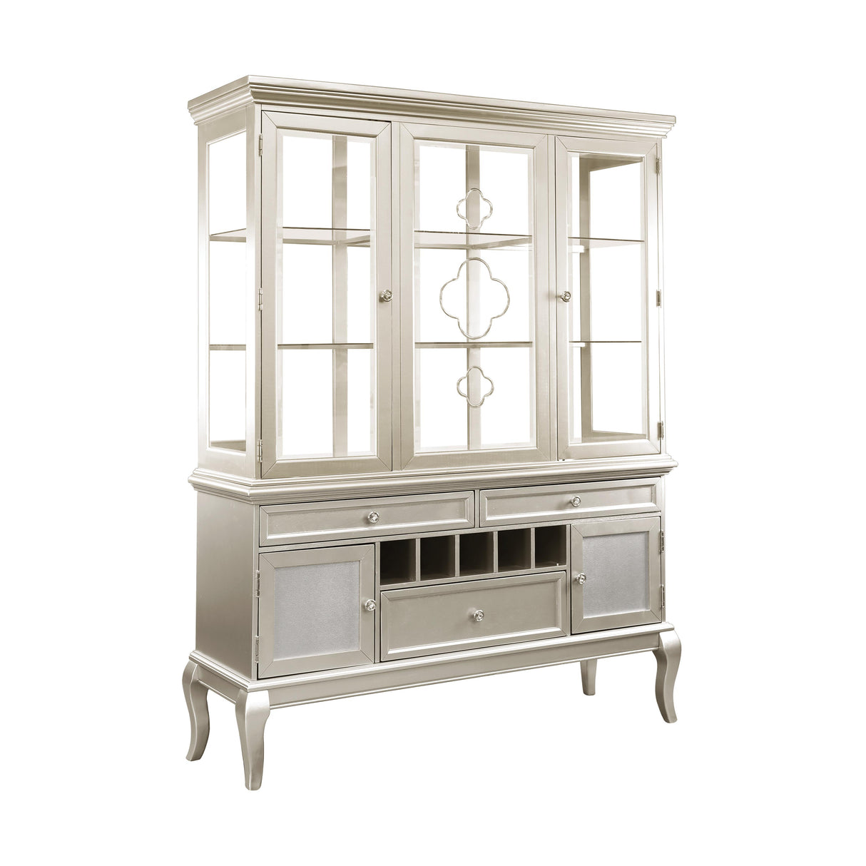 Crawford Silver Buffet & Hutch -  Homelegance - Luna Furniture